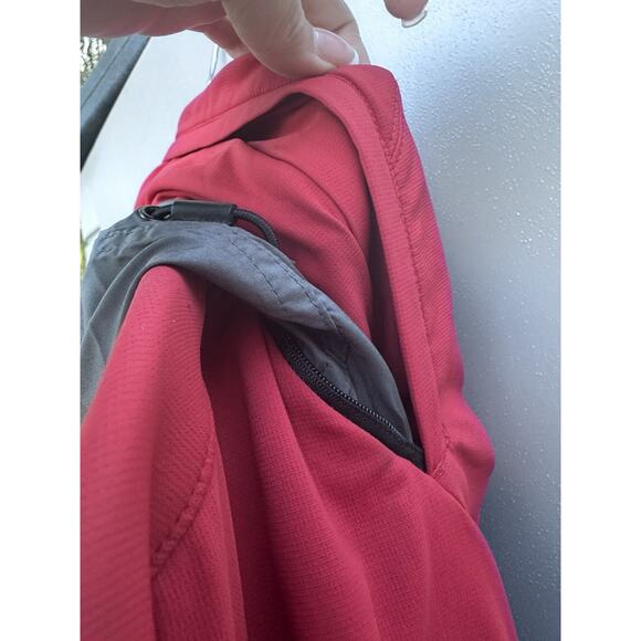 Victorinox Packable Jacket Men 2XL Hood Water Wind Resistant Red Hiking Outdoors - Picture 16 of 16